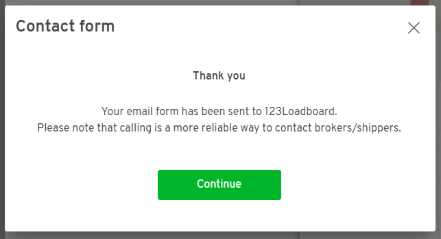 email sent